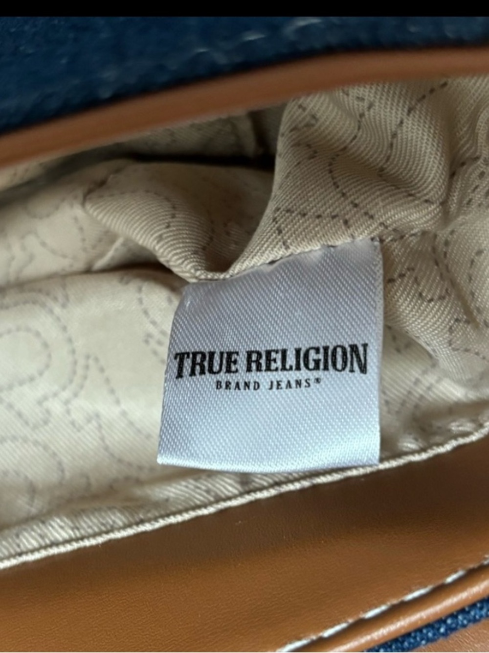 True Religion Dark Denim Crossbody Bag - Picture 6 of 8